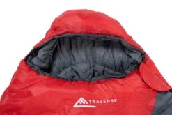 Traverse Kaimai Sleeping Bag - Red (Left Zip) -Comprehensive outdoor sports 0233 Kaimai red hood 29ca