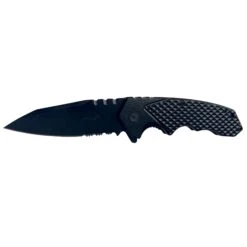 Cedar Creek Black Folding Knife 4.75"