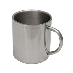 Campfire 9cm Stainless Steel Twin Wall Mug