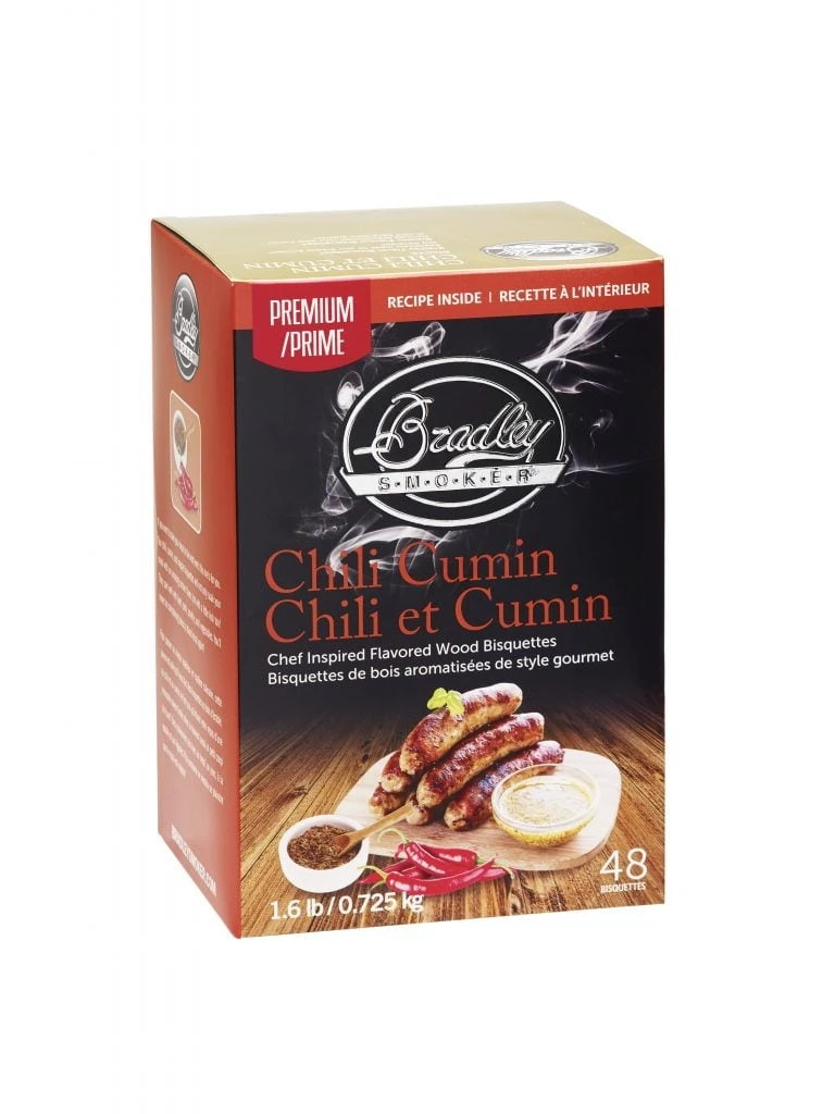 Bradley Premium Bisquettes - Chili Cumin (48 Pack) 1 Bradley Premium Bisquettes - Chili Cumin (48 Pack)