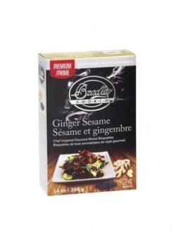 Bradley Premium Bisquettes - Ginger Sesame (24 Pack)