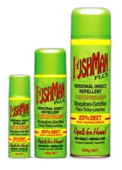 Bushman Plus Aerosol 20% Deet With Sunscreen 50g