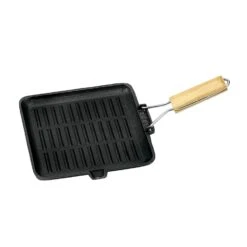 Campfire Cast Iron Square Frypan Griddle 28cm Fold