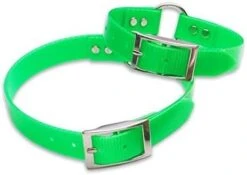 Dokken Rubberised Green Dog Collar