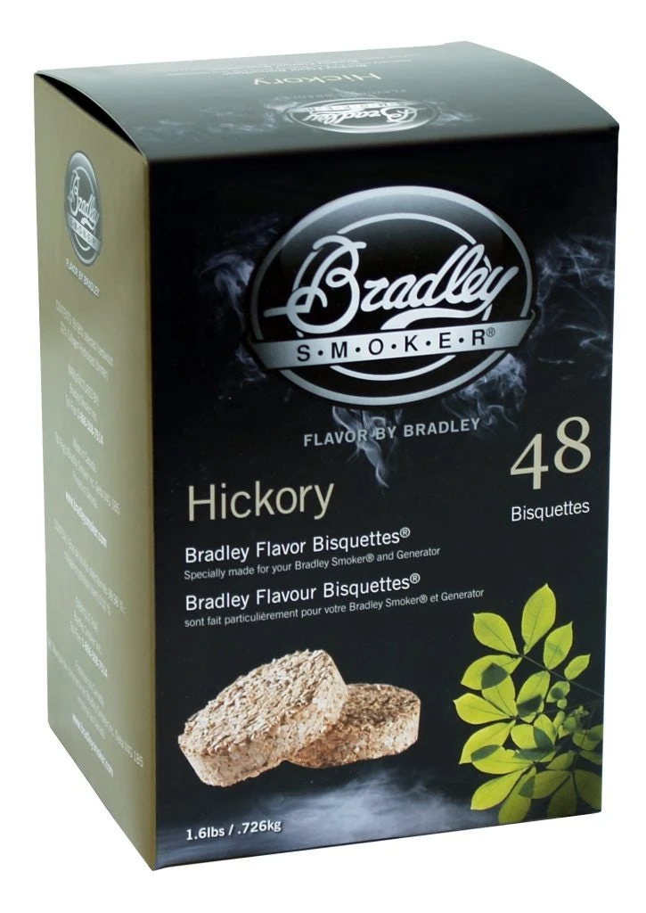 Bradley Bisquettes - Hickory (48 Pack) 1 Bradley Bisquettes - Hickory (48 Pack)