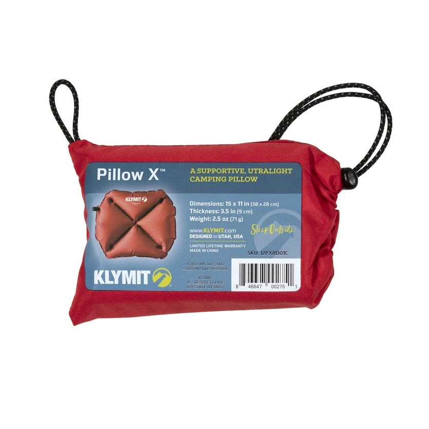 Klymit Pillow X - Red 2 Klymit Pillow X - Red - Image 2