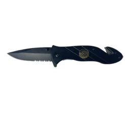 Cedar Creek Multipurpose Folding Knife 4.75" Black -Comprehensive outdoor sports 7659 front 5b57