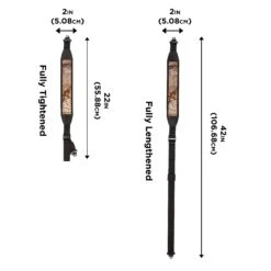 Allen Cascade Neoprene Sling W/ Swivels - Camo -Comprehensive outdoor sports 8216 ProdmainDims 01 2512