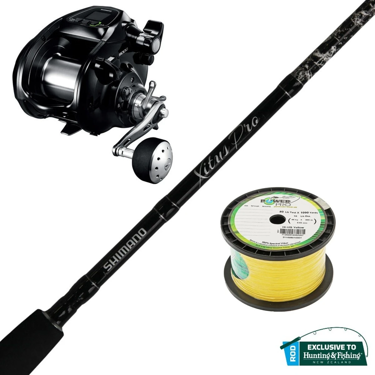 Shimano Forcemaster 9000A / Xitus Pro DD 5'7" 50lb 2 Piece Rod / Braid 1 Shimano Forcemaster 9000A / Xitus Pro DD 5'7" 50lb 2 Piece Rod / Braid