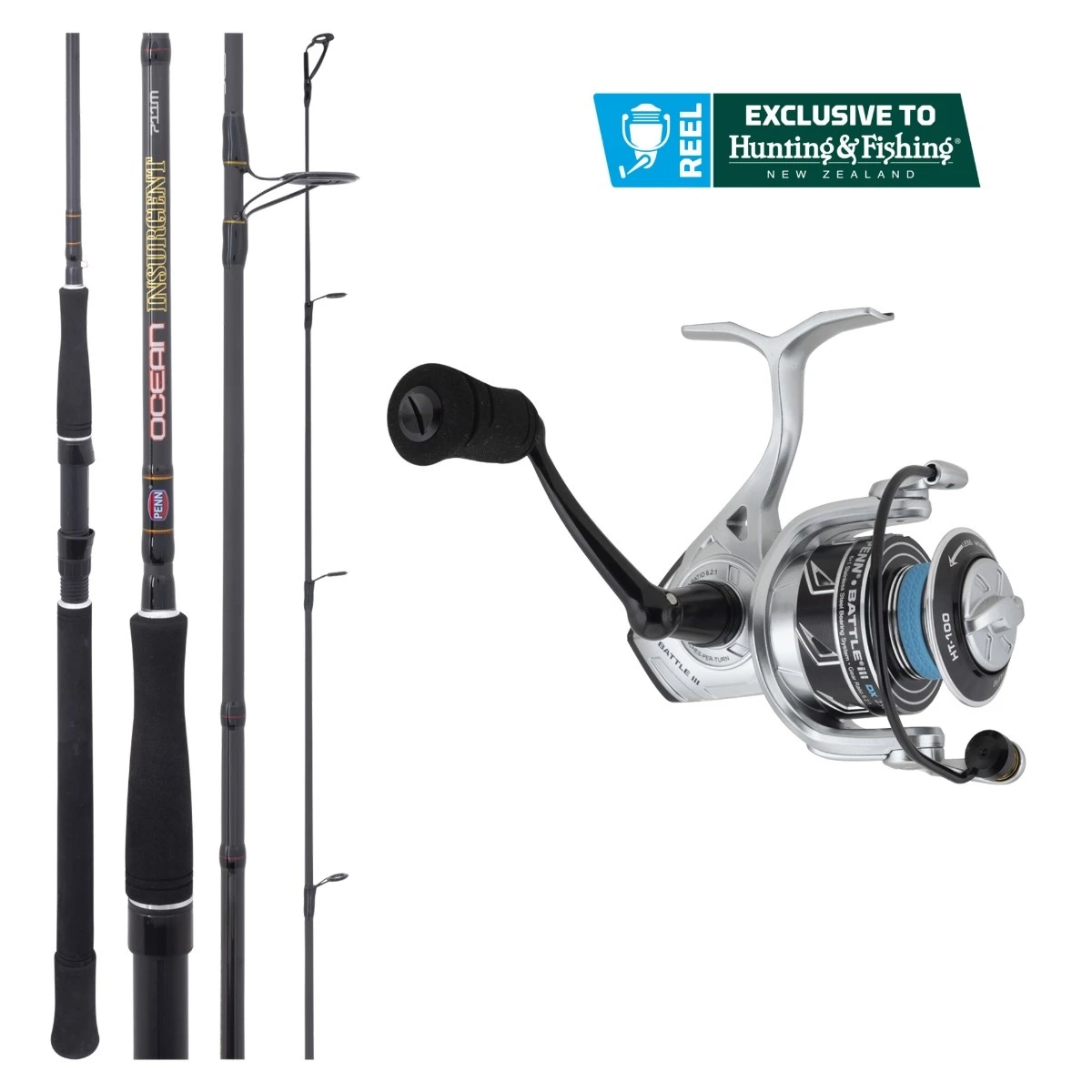 Penn Battle III 2500DX / Ocean Insurgent 7'0" Medium Light 4-7kg 2pc Combo 1 Penn Battle III 2500DX / Ocean Insurgent 7'0" Medium Light 4-7kg 2pc Combo