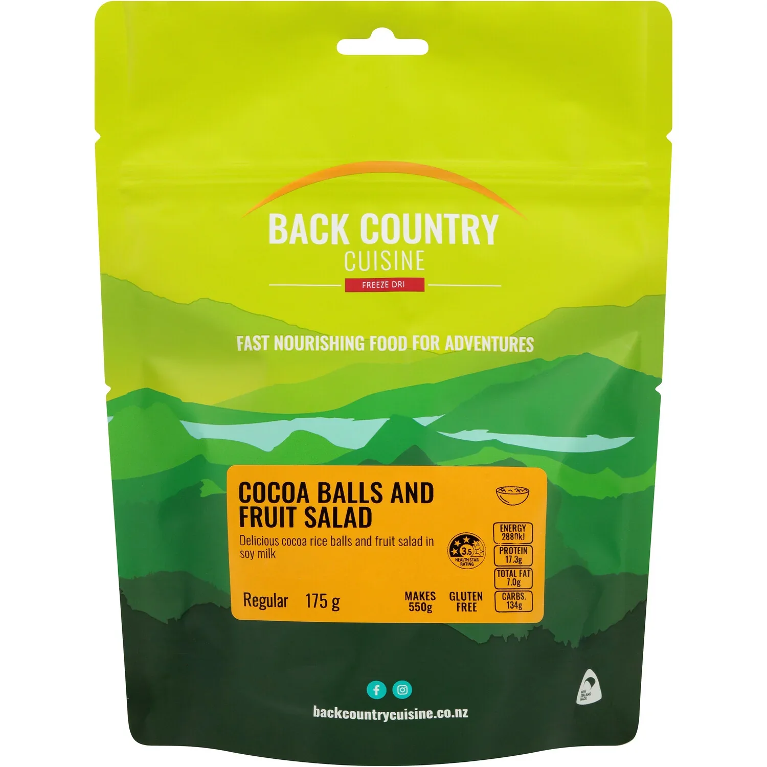 Back Country Cuisine Cocoa Balls & Fruit Salad 175g 3 Back Country Cuisine Cocoa Balls & Fruit Salad 175g - Image 3