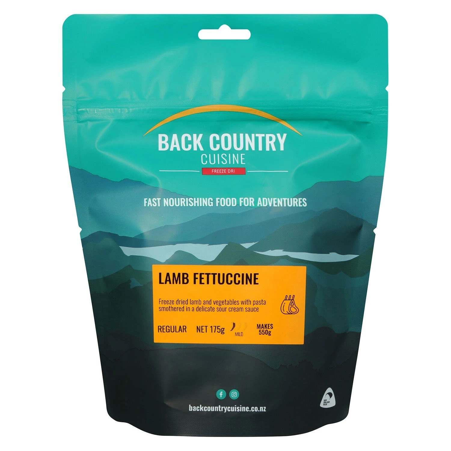 Back Country Cuisine Lamb Fettuccine Regular 175g 3 Back Country Cuisine Lamb Fettuccine Regular 175g - Image 3