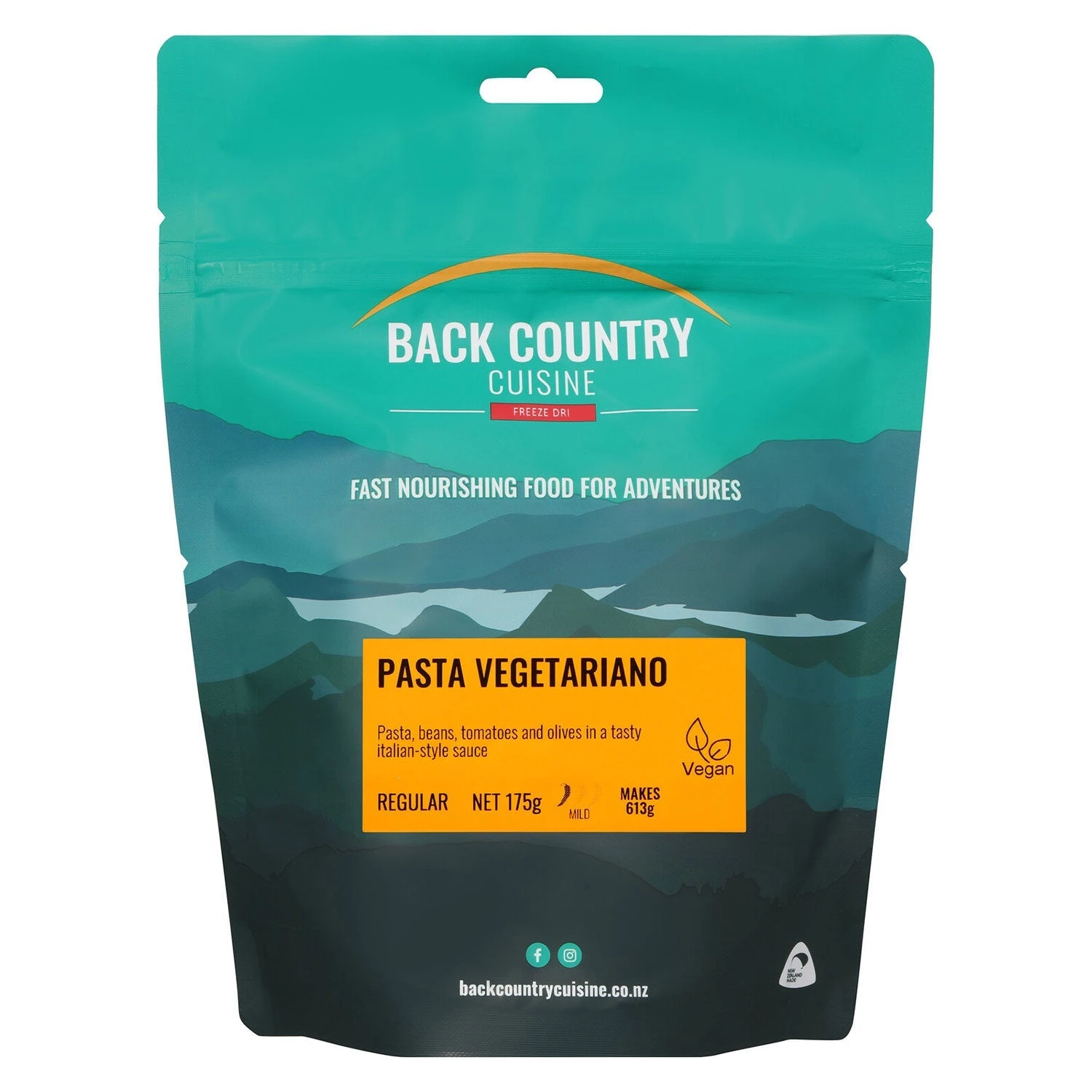 Back Country Cuisine Pasta Vegetariano Regular 175g 3 Back Country Cuisine Pasta Vegetariano Regular 175g - Image 3