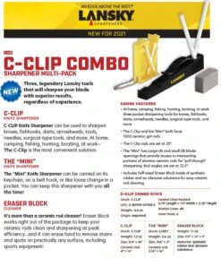 Lansky C-Clip Combo Sharpener Multi-Pack