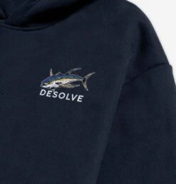Desolve Mens Ahi Hoodie -Comprehensive outdoor sports Desolve Mens Ahi Hoodie Logo Navy ab2f