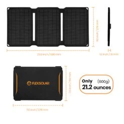 FlexSolar Flexible Solar Charger 20W -Comprehensive outdoor sports Dimensions 3 31c3