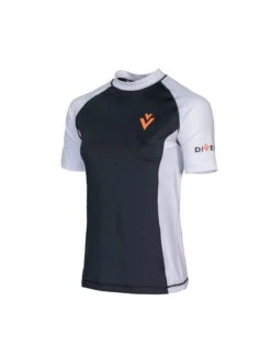 Divetech Womens SS Rash Top -Comprehensive outdoor sports Divetech Womens SS Rash Top White Grey 1 7eb0