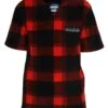 Hunting & Fishing Kids Retro Check Tee Red/Black