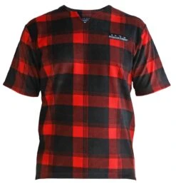 Hunting & Fishing Mens Retro Check Tee Red/Black -Comprehensive outdoor sports FDUms5Vo ff76 3