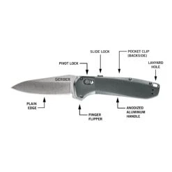 Gerber Highbrow Folding Knife Grey -Comprehensive outdoor sports GG Highbrow Grey PE 1500x1500 Anatomy 2022 e1dd
