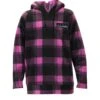 Hunting & Fishing Retro Check Hoodie Lilac/Black