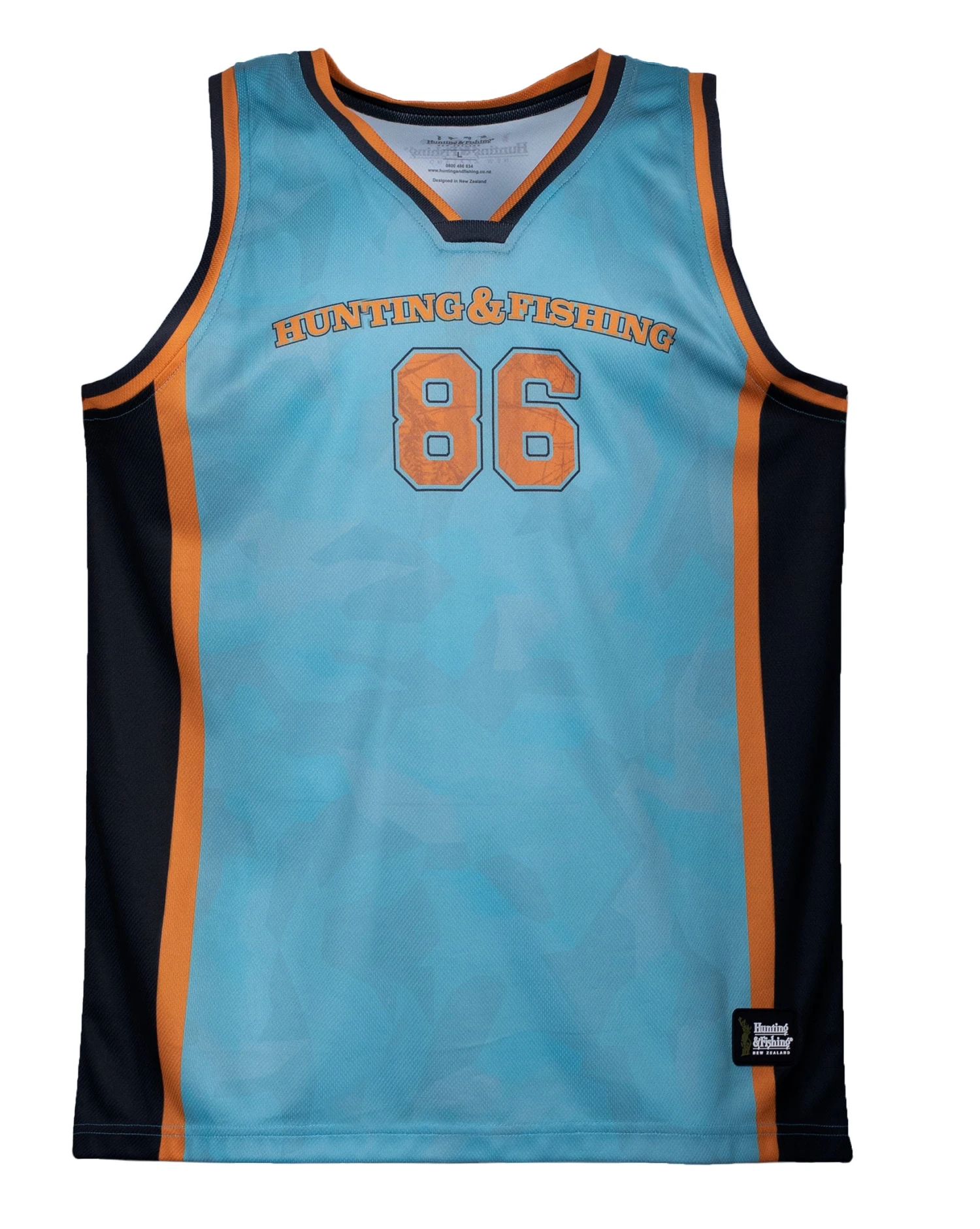 Hunting & Fishing Mens Basketball Singlet Delphinium 9 Hunting & Fishing Mens Basketball Singlet Delphinium - Image 9