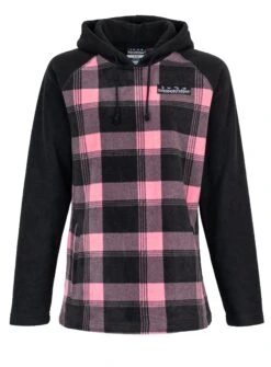 Hunting & Fishing Womens Retro Check Hoodie -Comprehensive outdoor sports HF W Retro Check Hoodie Candy Front 877a 2