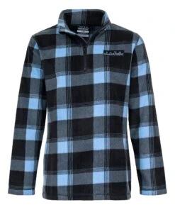 Hunting & Fishing Womens Retro Check Sweatshirt -Comprehensive outdoor sports HF W Retro Check Sweatshirt Denim Front fd61 2