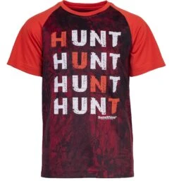 Hunting & Fishing Kids Hunt Tee -Comprehensive outdoor sports HF Youth Hunt Tee Cabernet Clay Front 1 5be3 1