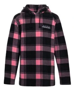 Hunting & Fishing Youth Retro Check Hoodie Candy/Black -Comprehensive outdoor sports HF Youth Retro Check Hoodie Candy Front e737 1