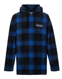 Hunting & Fishing Youth Retro Check Hoodie Marine/Black