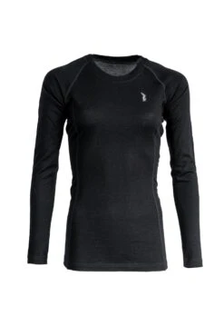 Hunting & Fishing Womens Merino LS Top -Comprehensive outdoor sports H F Womens Merino LS Top Black e1cd 3
