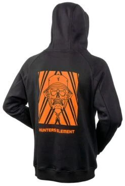 Hunters Element Kids Boonie Vis Hoodie Black/Flu Orange -Comprehensive outdoor sports Hunters Element Kids Boonie Vis Hoodie Back Black Orange b707 3