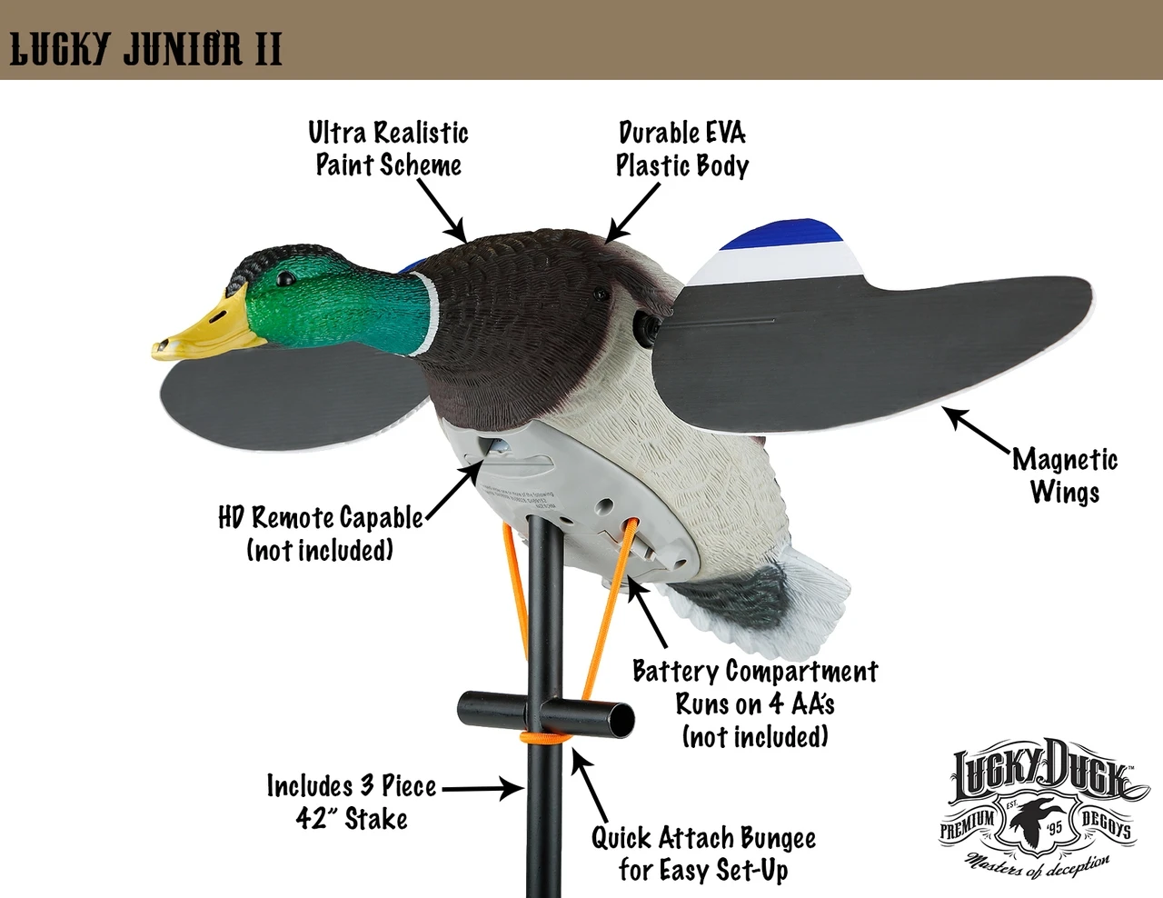 Lucky Duck Lucky Junior II Drake 4 Lucky Duck Lucky Junior II Drake - Image 4