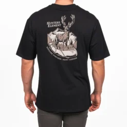 Hunters Element Mens The Roar Tee -Comprehensive outdoor sports RoarTee Black Back 5000x 24dc 1