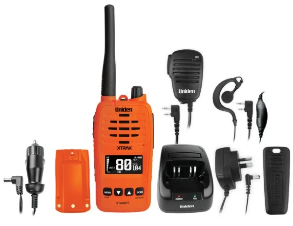 Uniden XTRAK 50 5W UHF Handheld Radio - Orange 2 Uniden XTRAK 50 5W UHF Handheld Radio - Orange - Image 2
