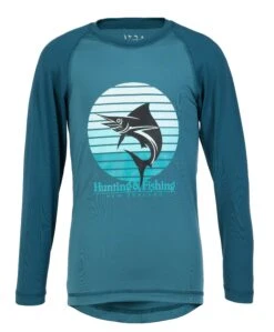 Hunting & Fishing Kids Fish Rash Shirt -Comprehensive outdoor sports YOUTH FISH RASH SHIRTS FRONT YFRS22 ARC 0046 1