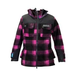Hunting & Fishing Kids Cyclone Extreme Retro Lilac/Black -Comprehensive outdoor sports Youth Retro Check Extreme Jacket Lilac Black 844c 4