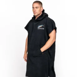 Desolve Mens Albacares Towel Poncho -Comprehensive outdoor sports albacares towel poncho black 45 5000x 1 5538