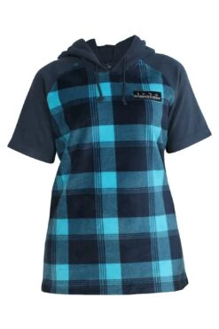 Hunting & Fishing Womens Retro Check Hooded Tee Phlox