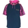 Hunting & Fishing Kids Split Camo Hooded Tee Pink/Navy