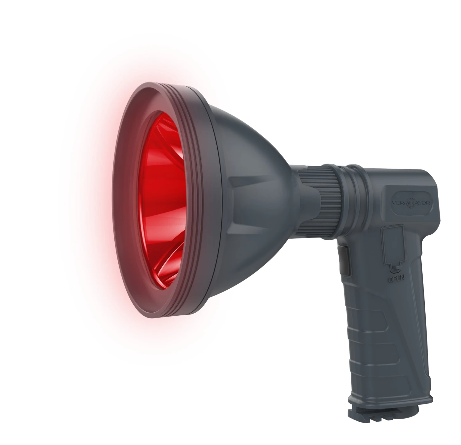Stealth Rechargeable Spotlight Red 130mm 7w 1 Stealth Rechargeable Spotlight Red 130mm 7w